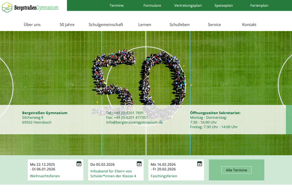 Startseite von Bergstrassengymnasium
