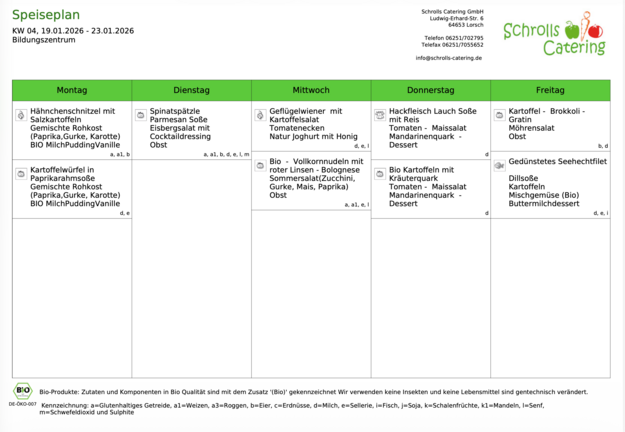 Speiseplan 19.-23.01.2026 Speiseplan 19.-23.01.2026